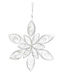 Kaemingk Crăciunesc Decorativ Suspendata Stea Hârtie Alb 12x1x12buc 1buc