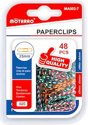 Clipsuri De Hârtie Multicolore 25mm 48 Bucăți Motarro Ma002-7