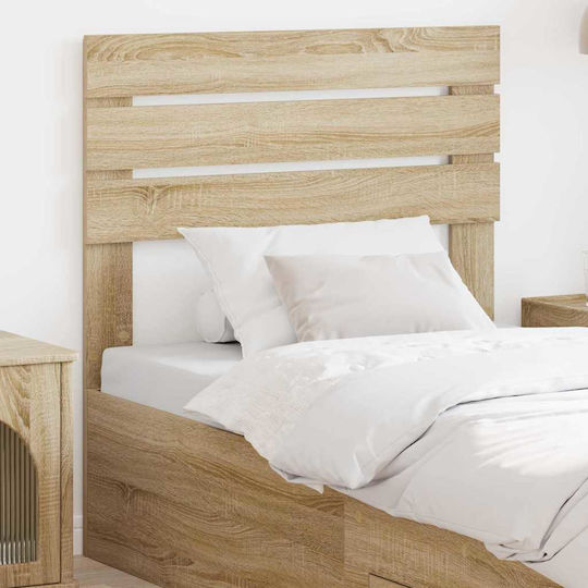 vidaXL Wooden Bed Headboard Sonoma Oak 80x100cm