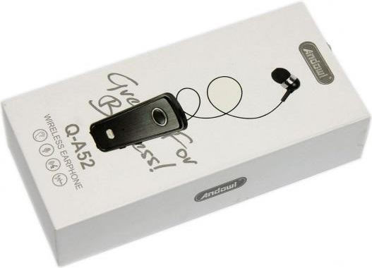 Andowl Q-A52 In ear Bluetooth хендсфри Слушалка Черен