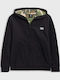 Kids Sweatshirt Cardigan with Hood Black