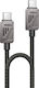 Yesido Regular USB 2.0 Cablu USB-C bărbătesc - USB-C 60W Negru 1.2m