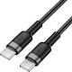 Acefast USB 2.0 Cable USB-C male - USB-C 60W Μαύρο 1.2m
