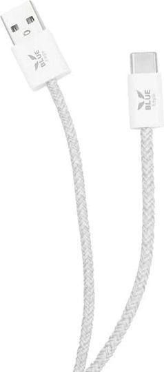 Blue Eagle Be-dcac-02 Braided Data Cable Usb-a Type-c 1m White