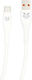 Blue Eagle Be-dcac-03 Data Silicone Cable Usb-a Type-c 1m White