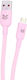Blue Eagle Be-dcac-04 Silicone Data Cable Usb-a Type-c 1m Pink