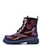 Anatomice Ghete Copii din Piele Burgundy