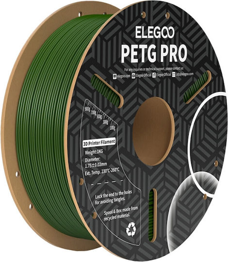 Elegoo PETG 3D Принтер Филамент 1.75мм Зелен 1кг