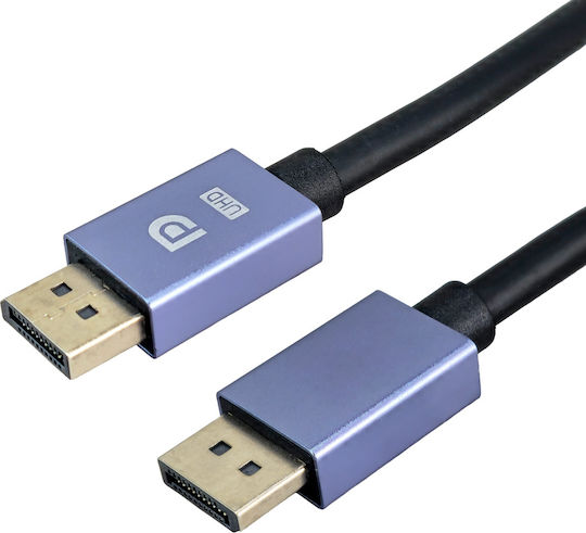 Powertech Кабел DisplayPort мъжки - DisplayPort мъжки 2м Черен (CAB-DP080)