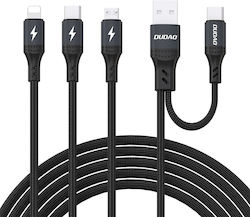 Dudao USB zu Lightning / Typ-C / Micro-USB Kabel 1,2m 304004-198959