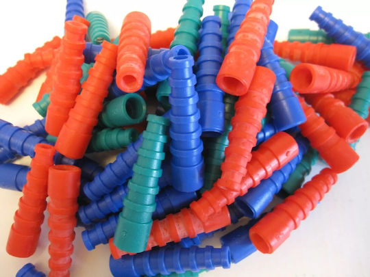 5 Stück Koaxial-Verbindungsstück Zugentlastungsbuchse Gruppe Y Grün 48-275