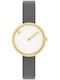 Picto Damen Uhr mit Gray Metallarmband