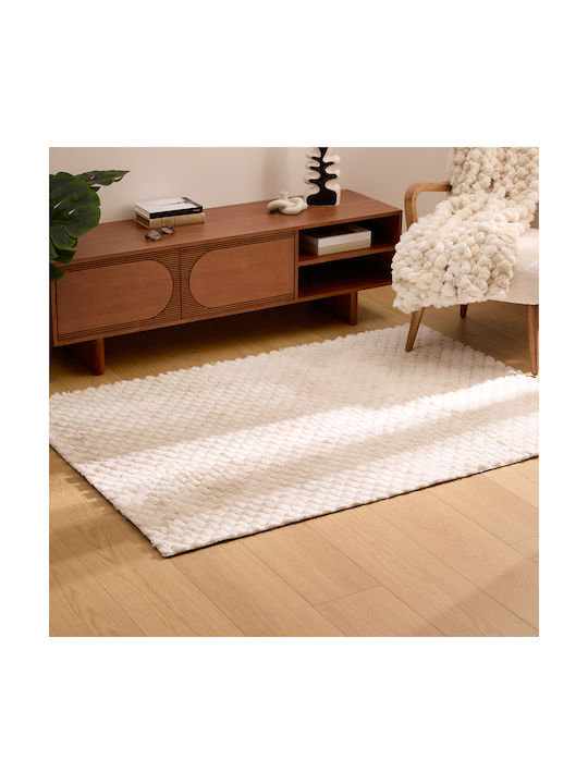 A-s Adriel Anti-slip Rug Rectangular Furry Ecru