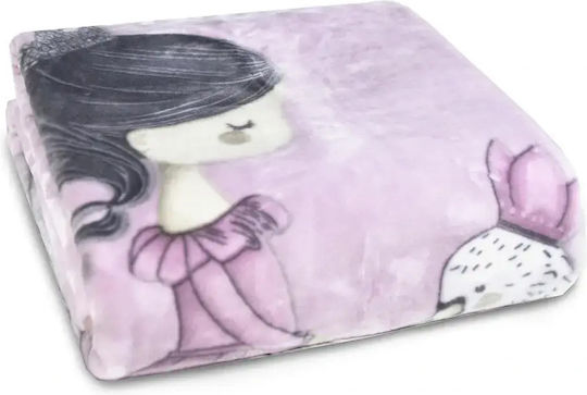 Borea Κουβέρτα Odette Μωβ 150x220εκ.