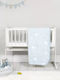 Nima Decke Kinderbett Samt Hellblau 110x140cm