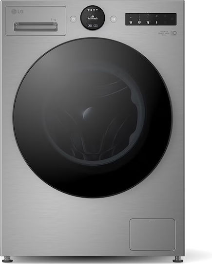LG Waschmaschine 11kg mit Dampftechnologie 1400 Umdrehungen Silber F4X7511TSB