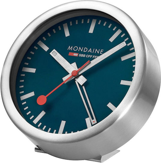 Mondaine Wanduhr Silber Ø125cm
