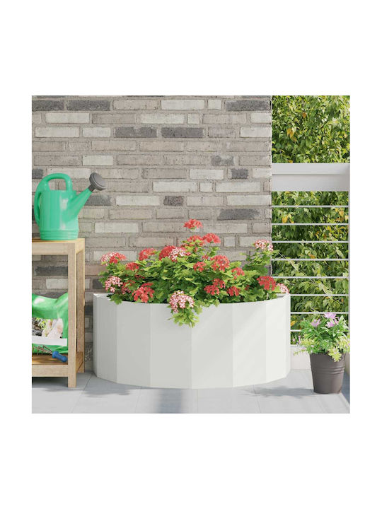 vidaXL Topf Metallisch White 90x90x35cm.