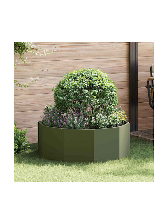 vidaXL Ghiveci Metal Verde 90x90x35cm.