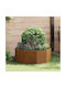 vidaXL Ghiveci Metal Sk Rusty 90x90x35cm.