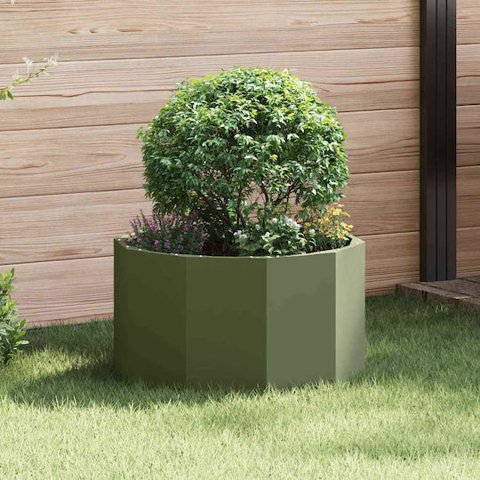 vidaXL Topf Metallisch Green 60x60x35cm.