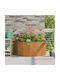 vidaXL Topf Metallisch Rusty 120x120x50cm.