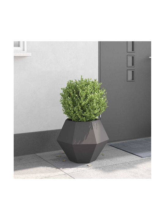 vidaXL Pot Metallic Black 50x50x40cm.