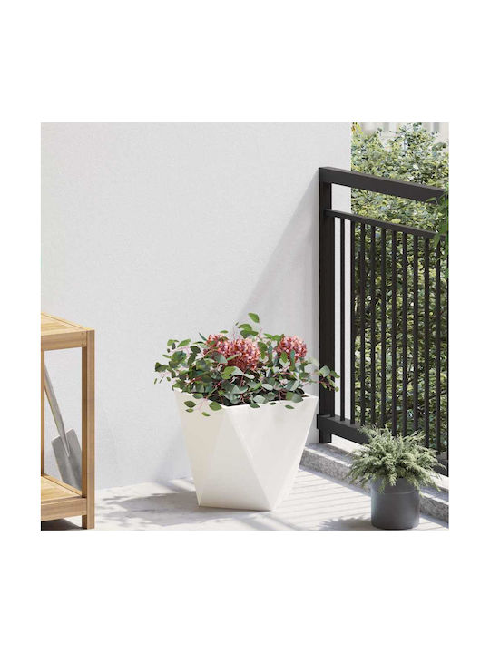 vidaXL Topf Metallisch White 30x30x30cm.
