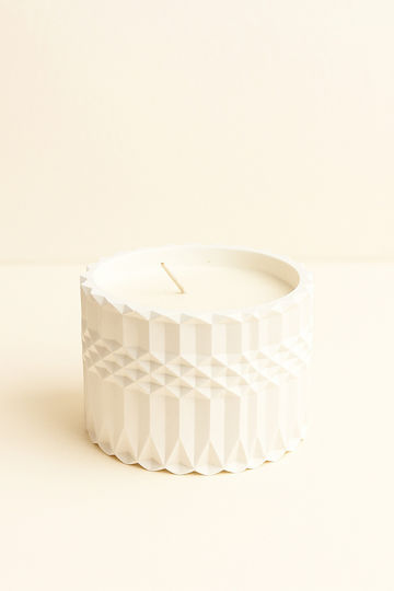 Handgefertigte Aromatische Soja Kerze Geometrisches Gefäß 9x7cm