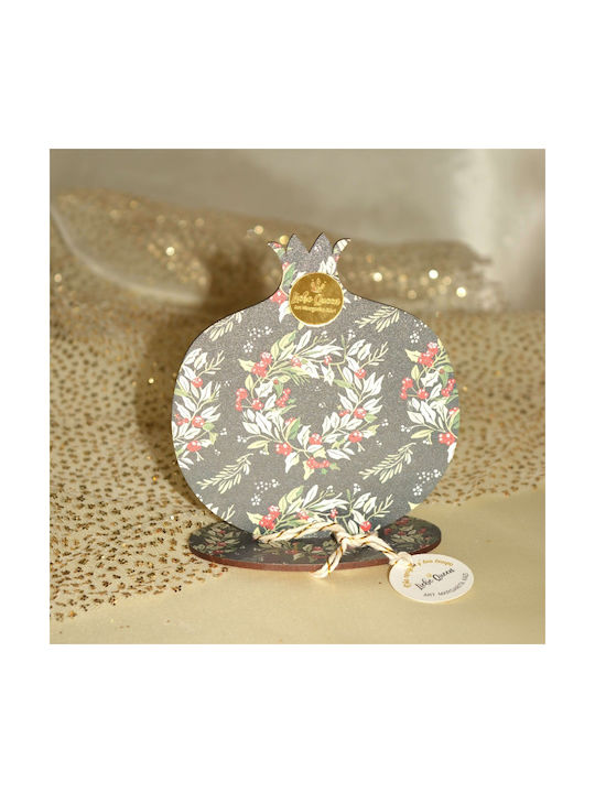 LiebeQueen Handmade Настолници Гоури Нар Черен от Дървο 1бр
