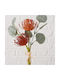 Künstlicher Blumenstrauß 35 cm Tiefer Orangerot