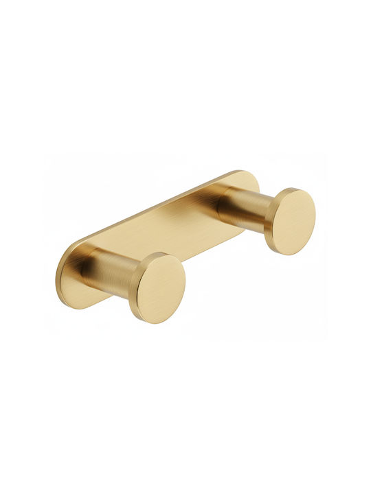 Bronze Art Double Wall-Mounted Bathroom Hook In...