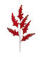 Christmas Decorative Branch 76cm Edelman Holly Red Fabric