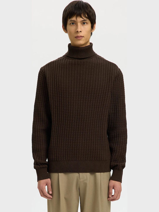Selected Long Sleeve Brown Blouse