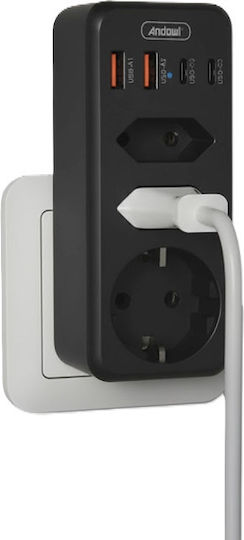 Andowl Qcz3500 Πολύπριζο 3 Θέσεων