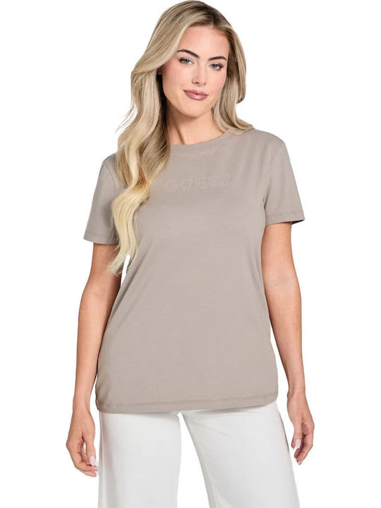 Guess Women's T-shirt Taupe