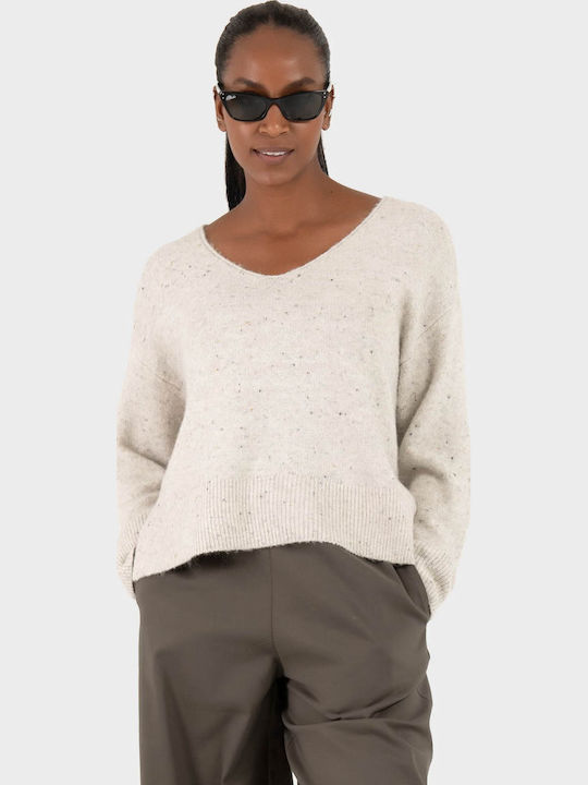 Vero Moda Γυναικείο Μακρυμάνικο Πουλόβερ με V Λ...