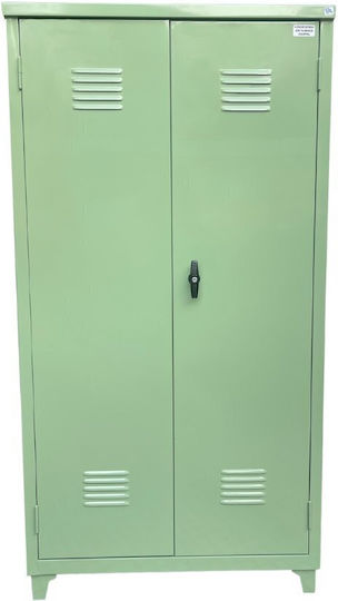 Δίφυλλη Μεταλλική Γαλβανιζέ 176x45x100εκ.