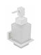 Bronze Art Επιτοίχιο Dispenser Γυάλινο Λευκό