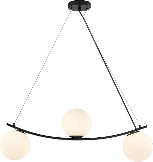 Braytron Hängelampe Schwarz Schiene mit Fassung G9 120x75.4cm.