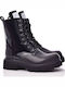 Leather Women's Ankle Boots Black