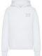 Damen Sweatshirt Kapuzen White