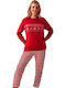 Promise Winter Women's Pyjama Set Red