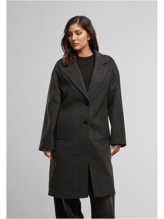 Urban Classics Дамско Anthracite Melange Палто ...