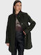 Women's Half Coat Green