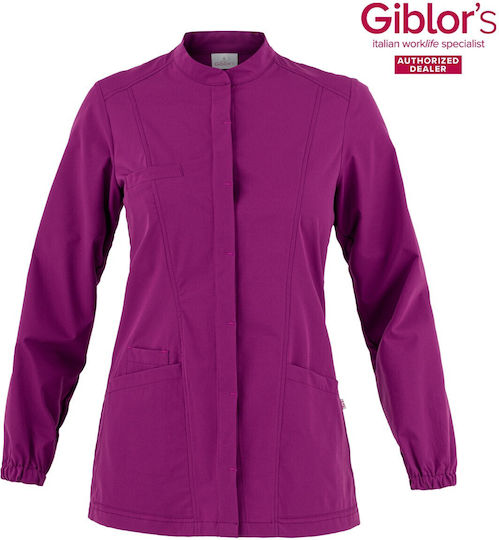 Giblor's Female Chef Jacket Lia Slim Fit Purple