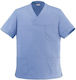 Short Sleeve Light Blue Cotton Made Blouse Ego ...