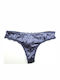 Damen Zeichenfolge mit Spitze Dark Purple