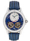 Carl Von Zeyten Men's Watch 46mm Automatic with Blue Leather Strap