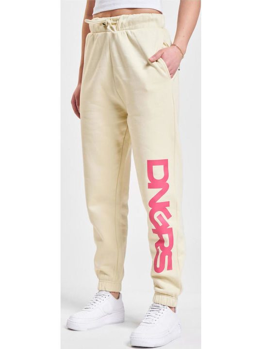 Sweatpants Beige/pink